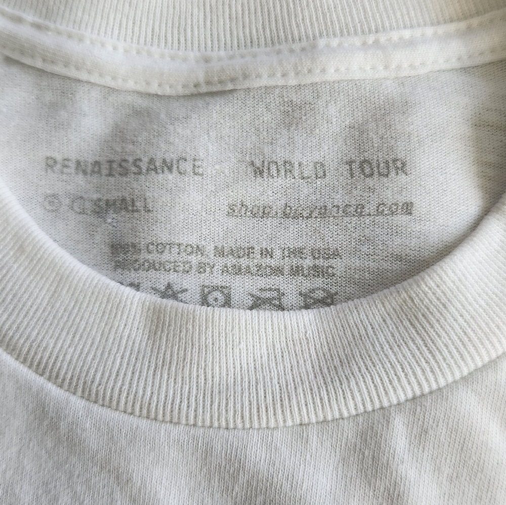 Beyonce Renaissance World Tour T Shirt Size Small - Picture 3 of 6